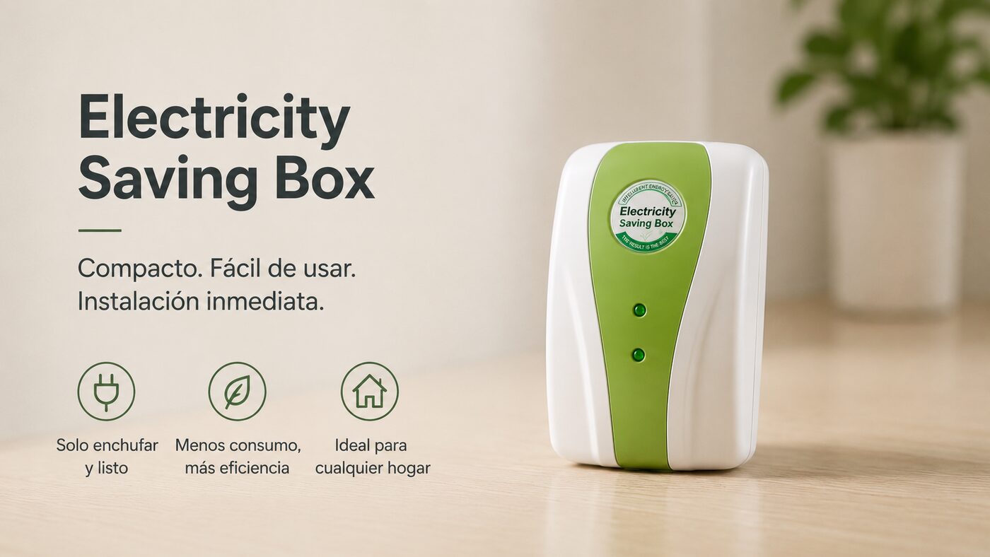 Electricity Saving Box — compacto, fácil de usar, instalación inmediata