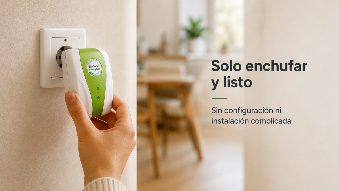 Solo enchufar y listo — sin configuración